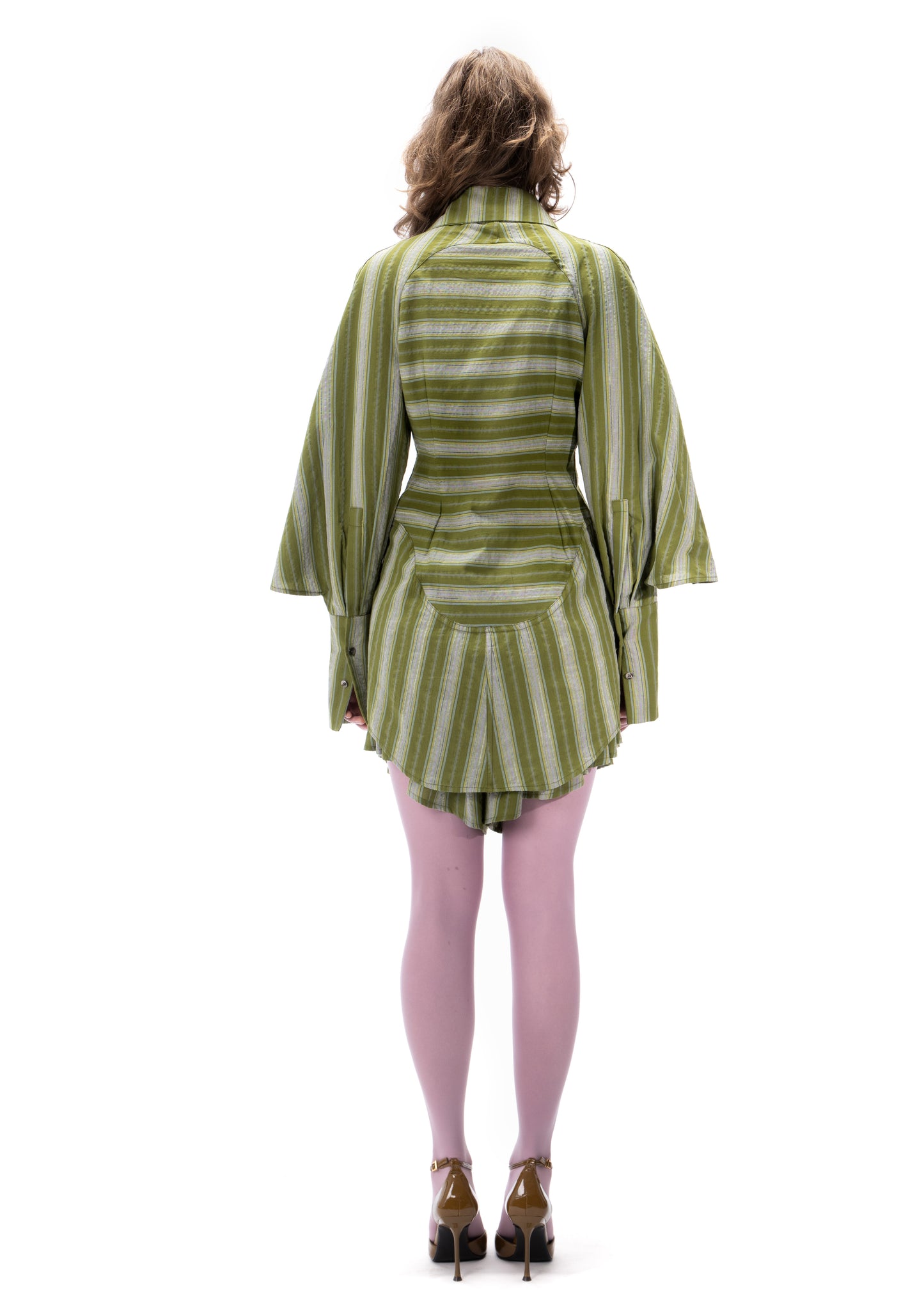 Striped Raglan-Sleeve Shirt