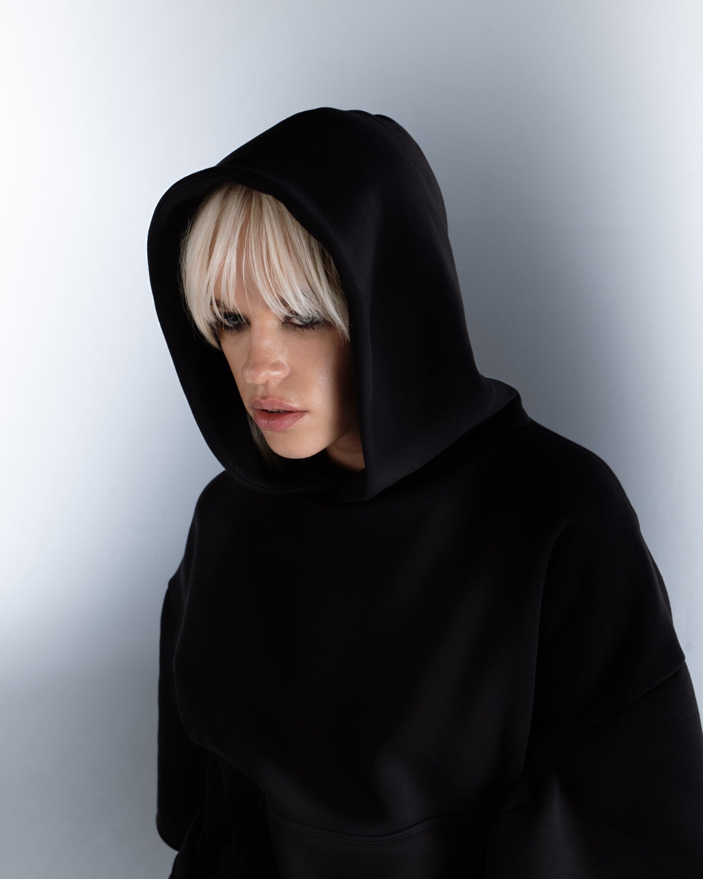 Black Wrap Hoodie