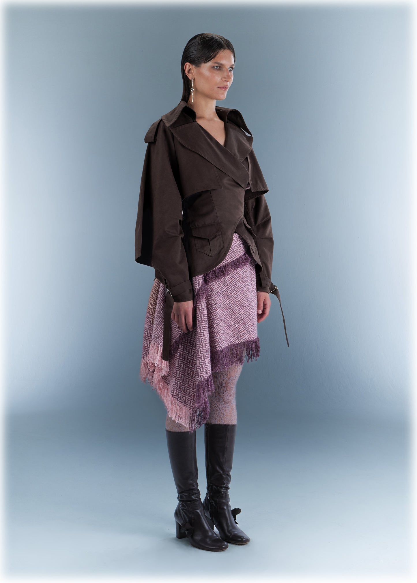 Assymetric Scarf Skirt