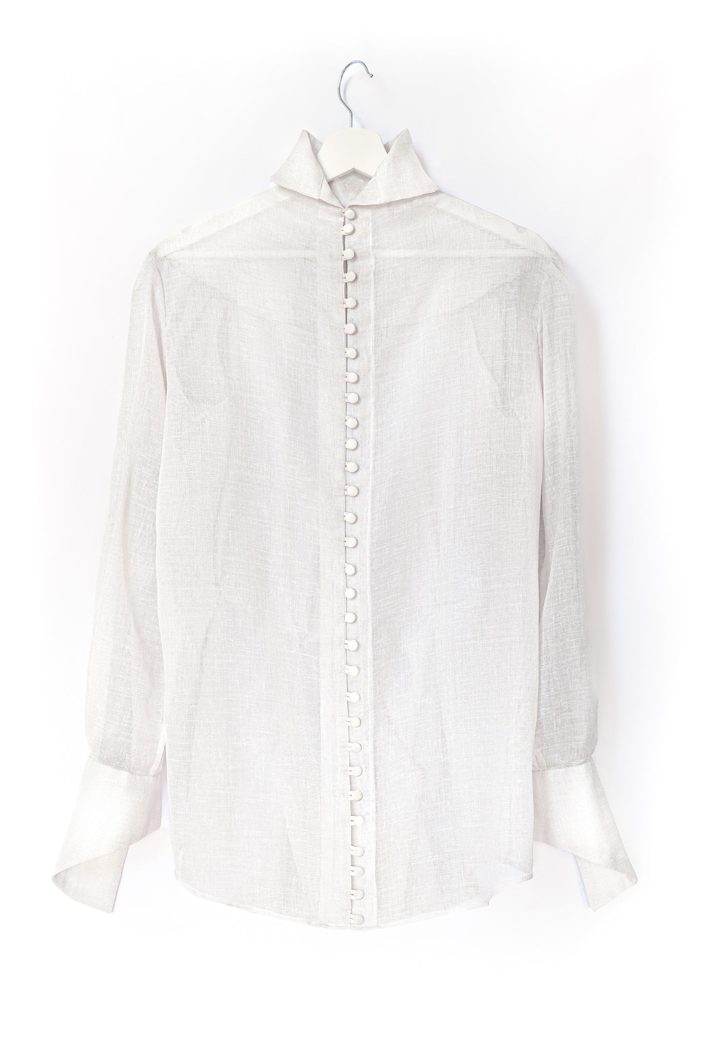 Ruffled Linen Shirt