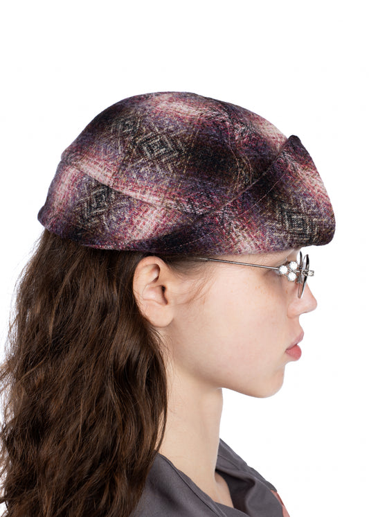 Upturned Pink Beret
