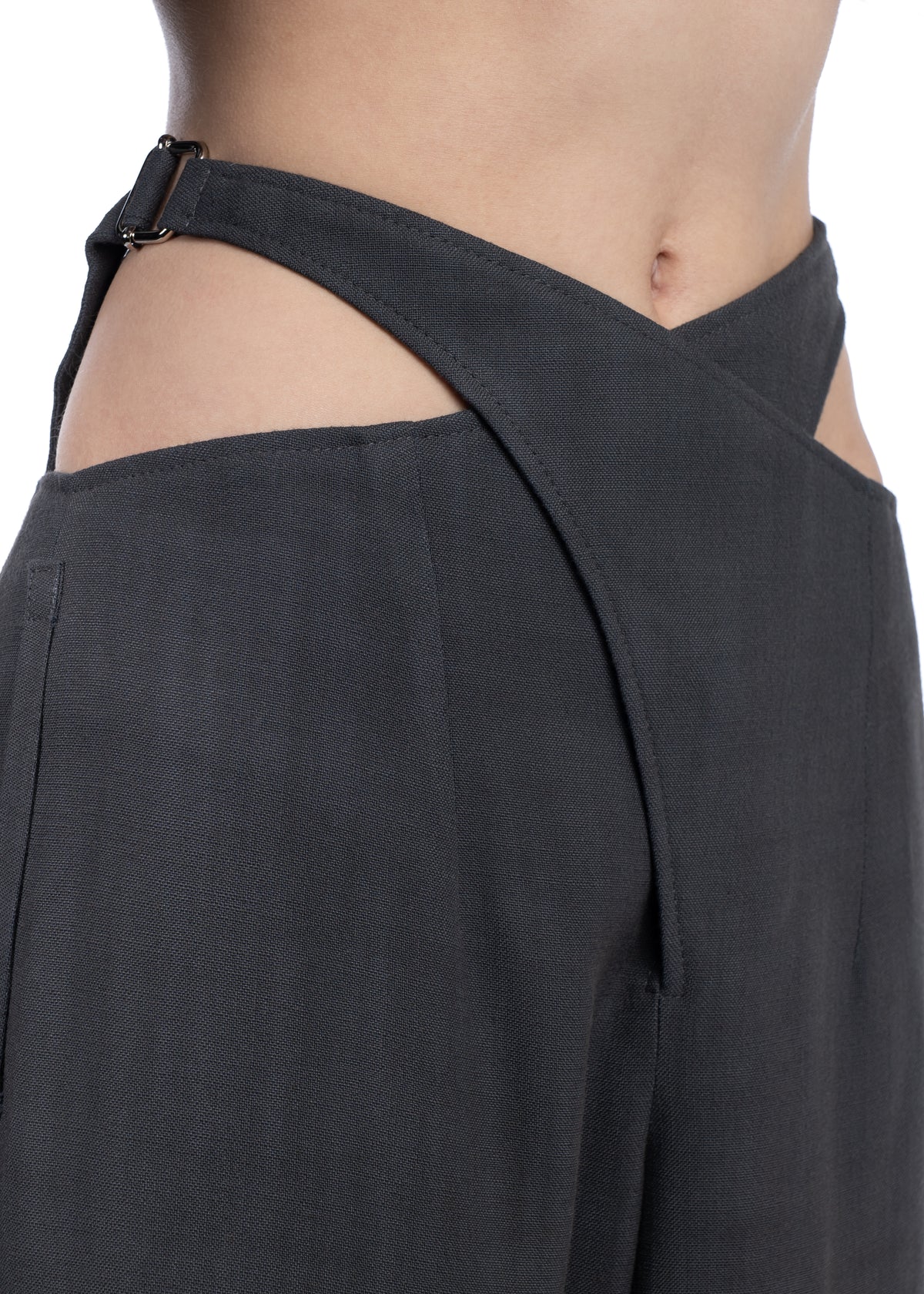 Asymmetric Drape Trousers