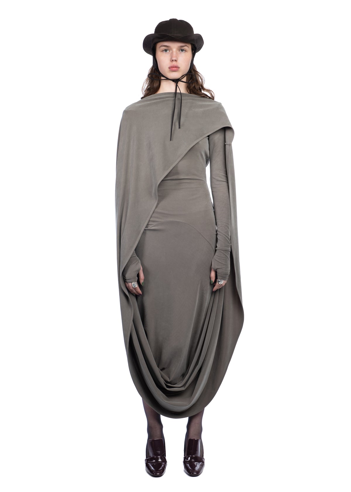 Longsleeve Willow Dress in Khaki