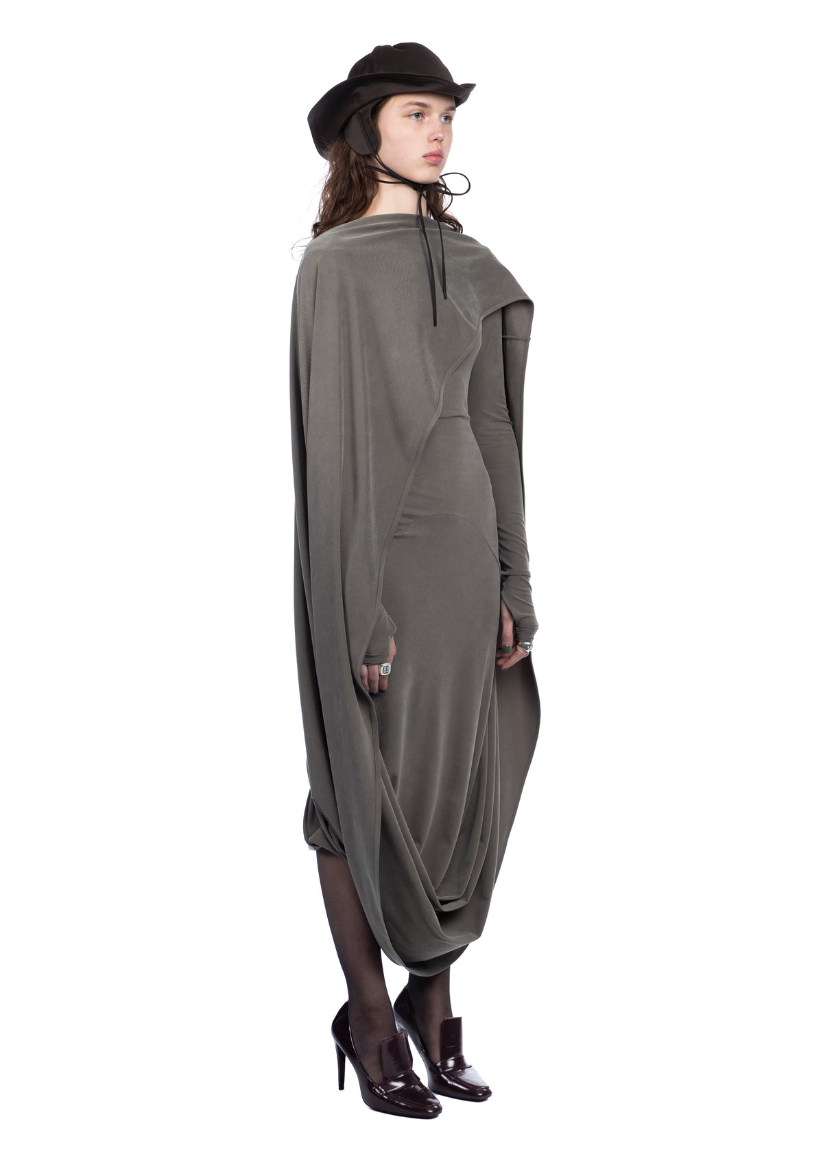 Longsleeve Willow Dress in Khaki