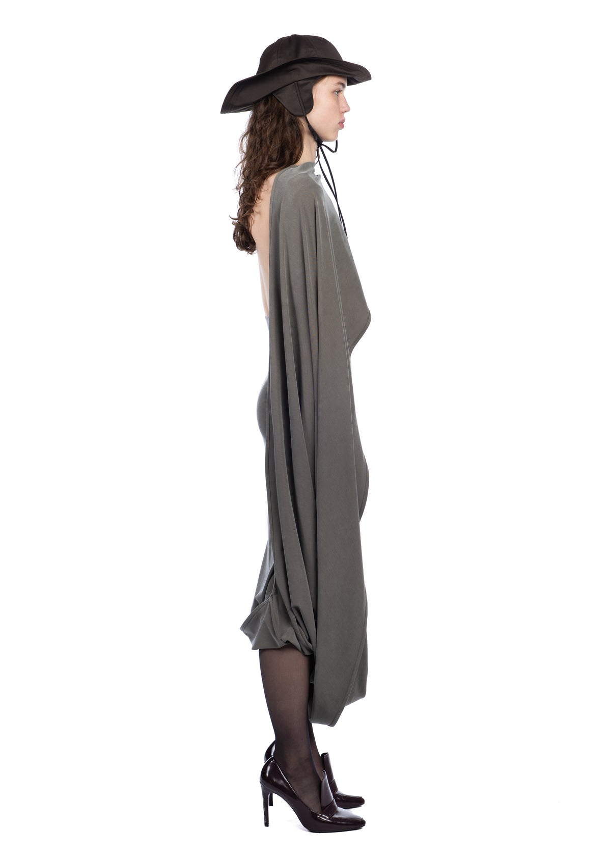 Longsleeve Willow Dress in Khaki
