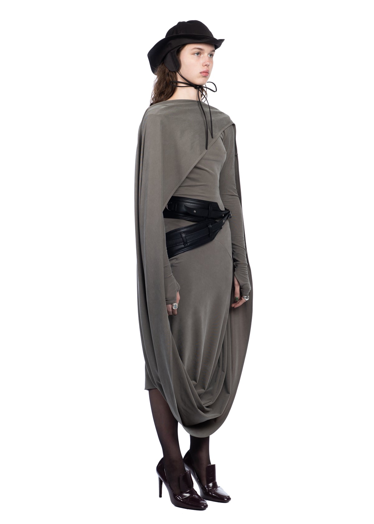 Longsleeve Willow Dress in Khaki