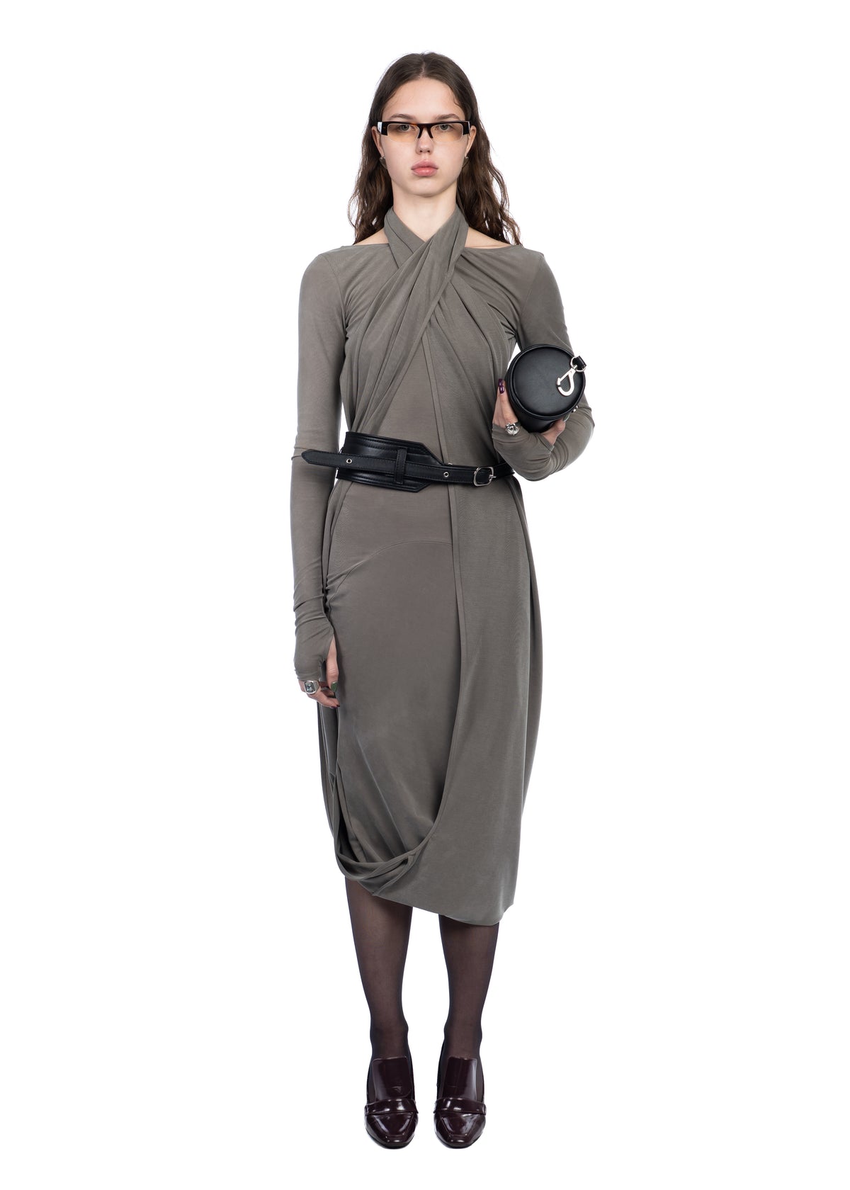 Longsleeve Willow Dress in Khaki