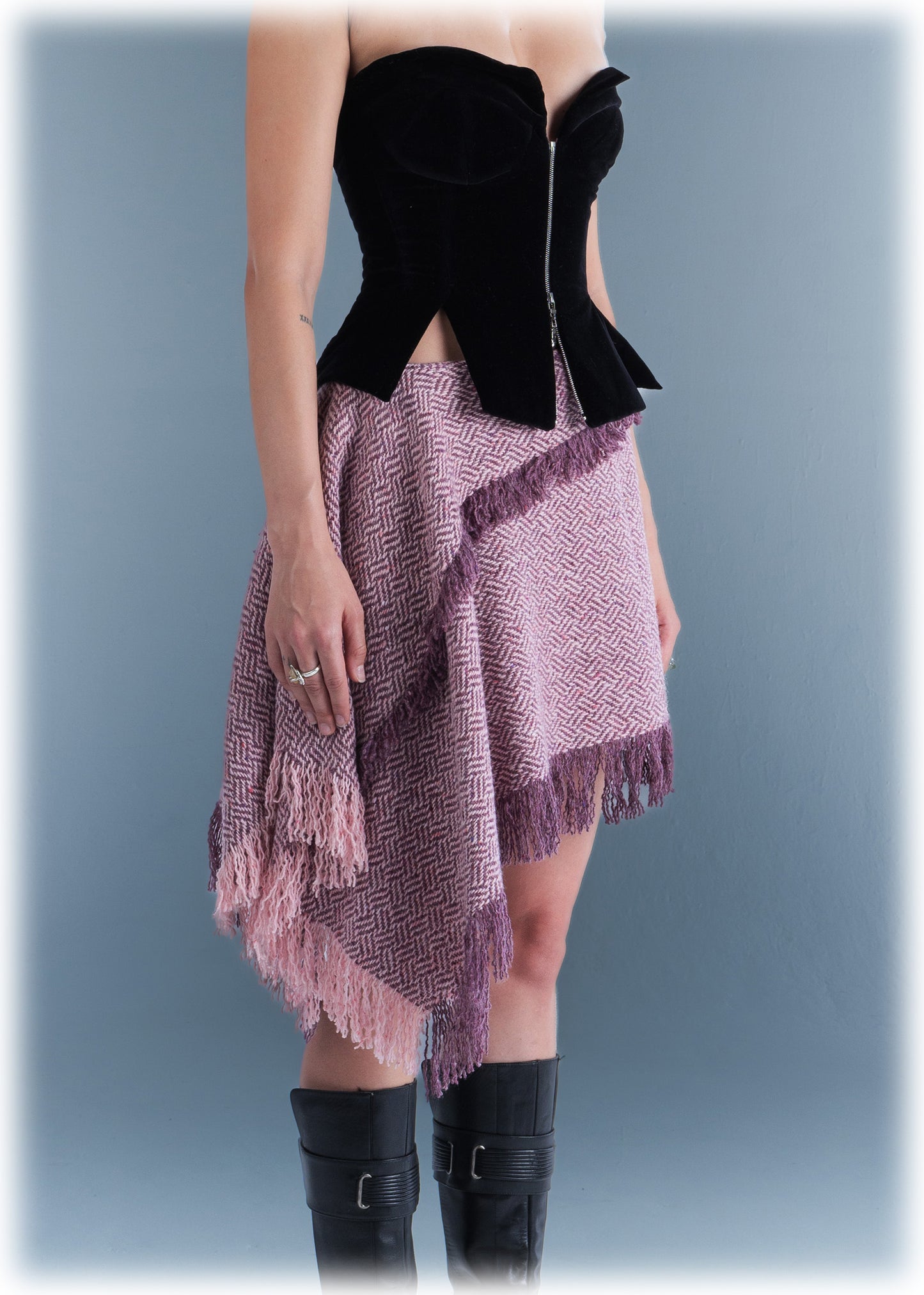 Assymetric Scarf Skirt