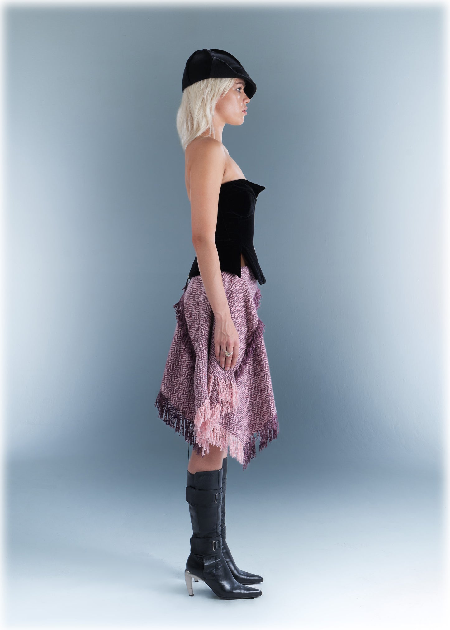 Assymetric Scarf Skirt