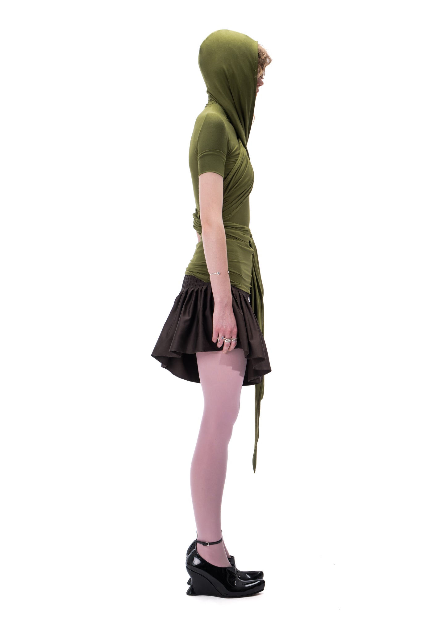 Green Wrap Top