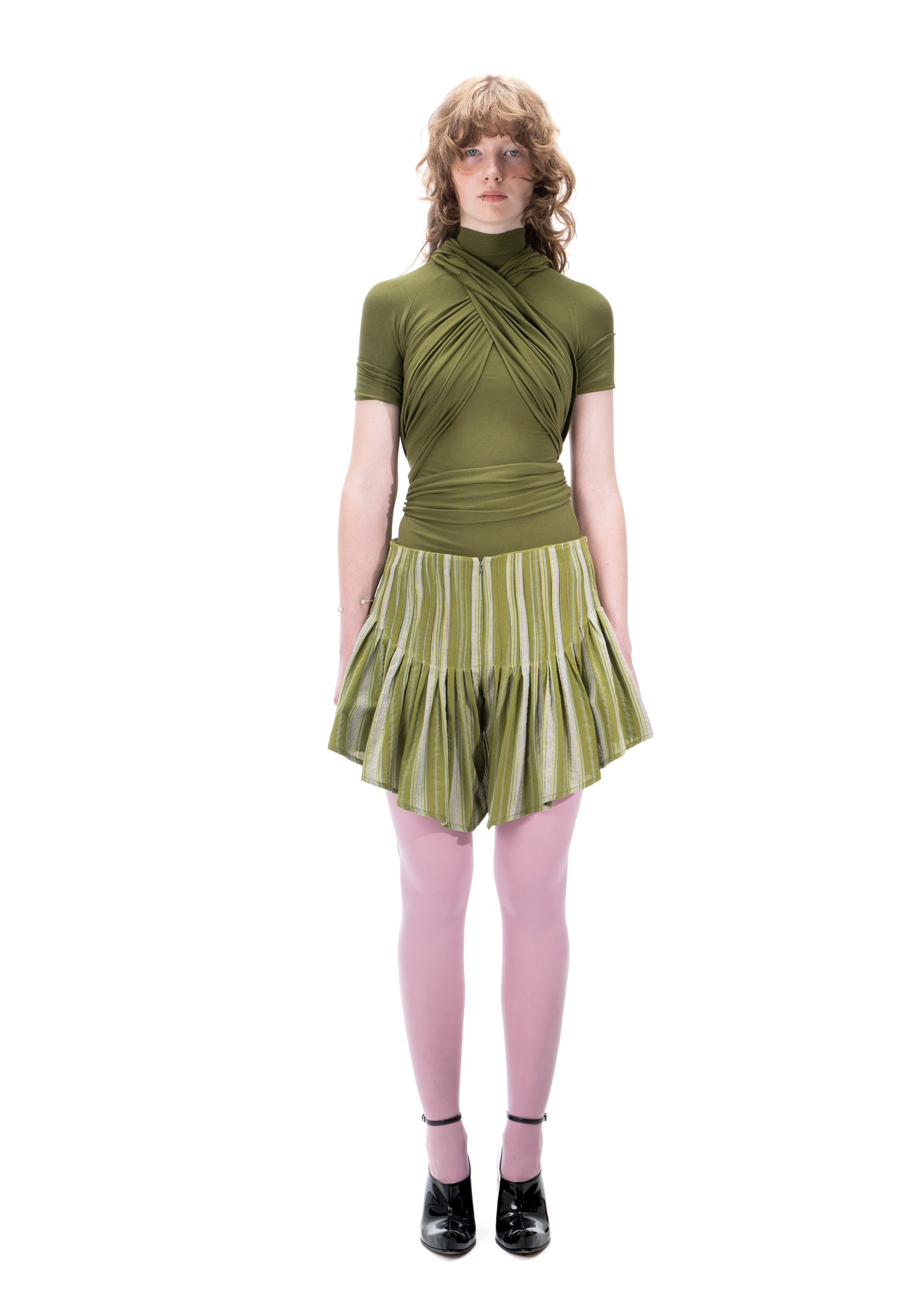 Pleated Shorts